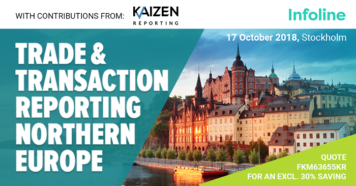 Join us in Stockholm for the Trade and Transaction Reporting Conference