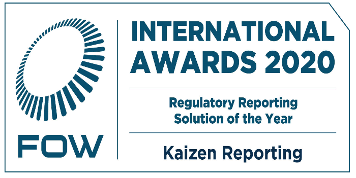 Kaizen Reporting wins ‘Regulatory Reporting Solution of the Year’ at the FOW International Awards 2020