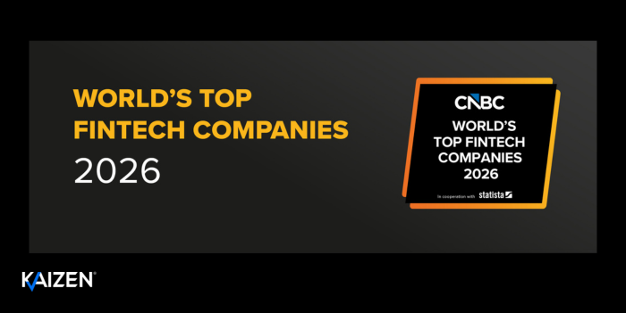 Kaizen named one of CNBC’s World’s Top Fintech Companies 2026